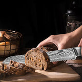 Emmer Damascus Bread Knife for the Sourdough Enthusiast